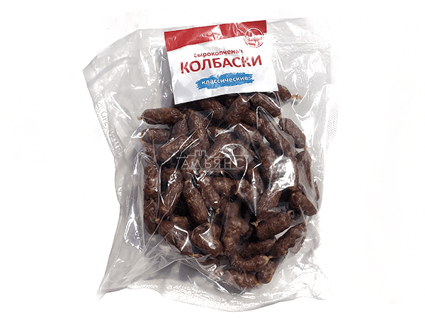 Колбаски сырокопченые "классические" в Климовске