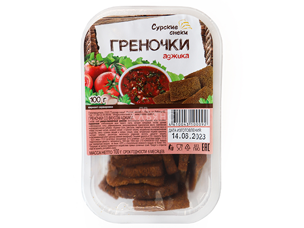 Сурские гренки с Аджикой (100 гр) в Климовске