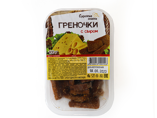 Сурские гренки со вкусом Сыра (100 гр) в Климовске