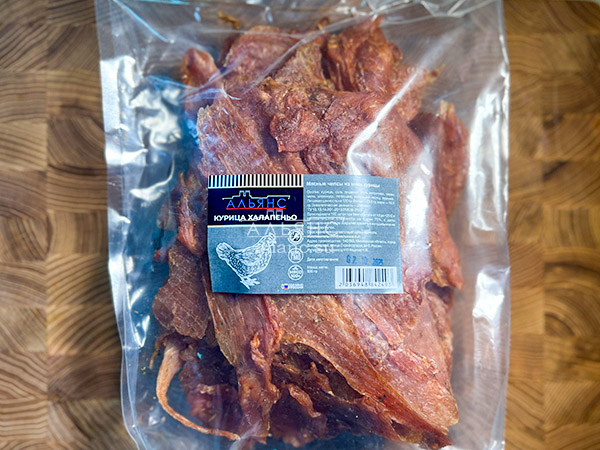 Мясо (АЛЬЯНС) вяленое курица 500гр "С халапеньо" в Климовске