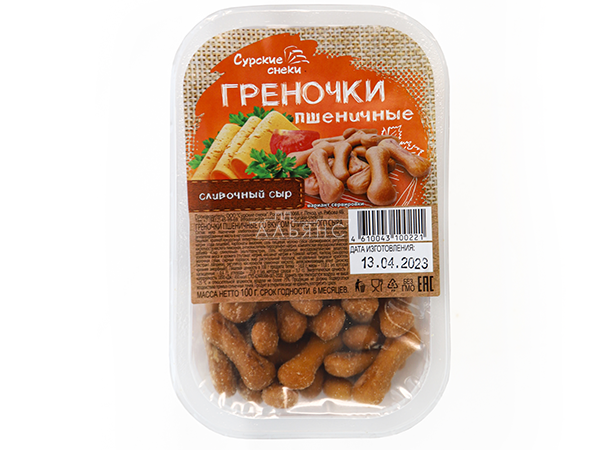 Сурские (ПШЕНИЧНЫЕ) Сливочный сыр (100 гр) в Климовске