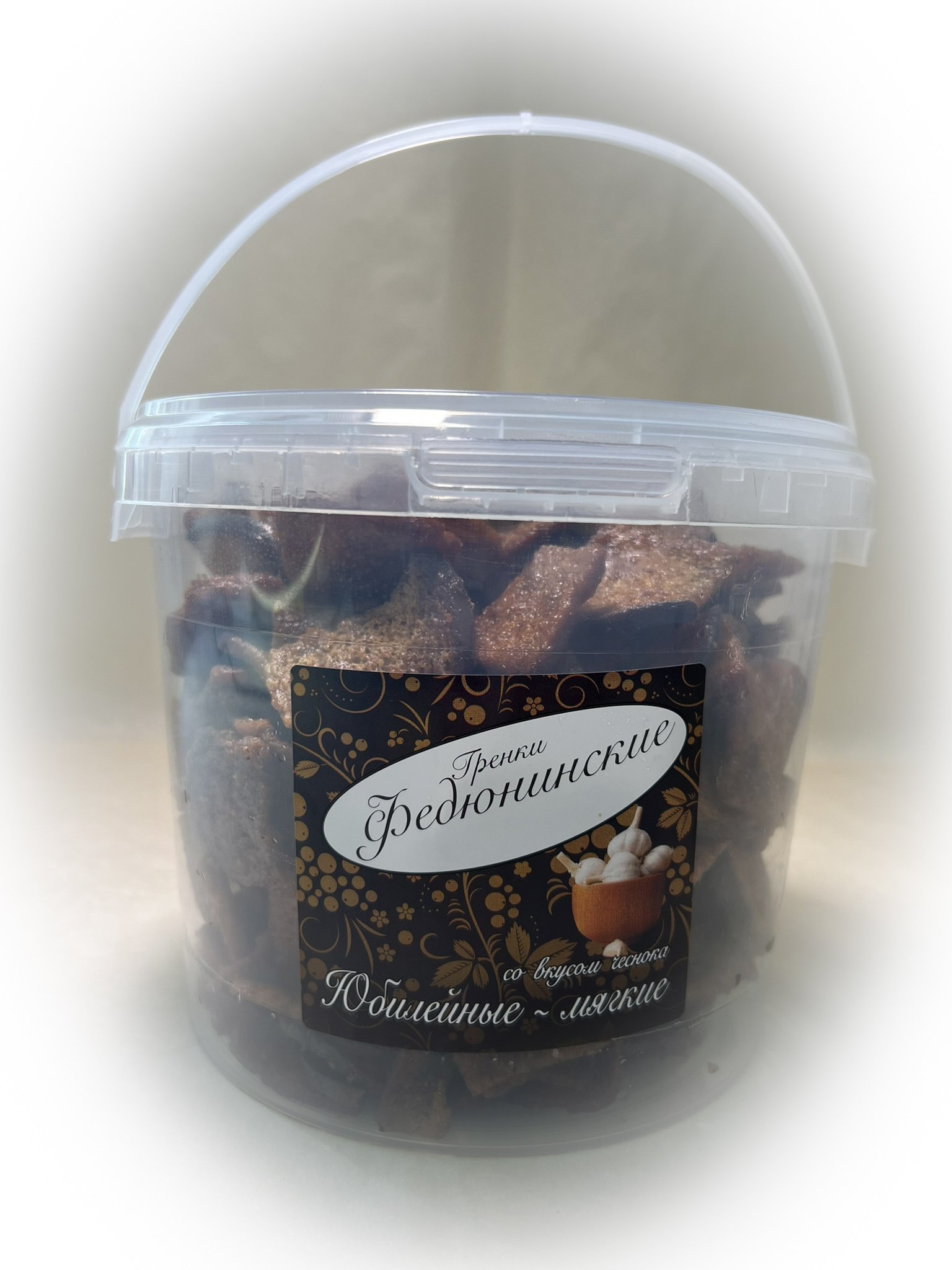 Гренки "ФЕДЮНИНСКИЕ" "Чеснок" (ведро 900 гр.) в Климовске