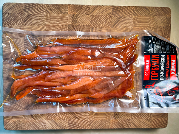 Горбуша соломка по-корейски в Климовске