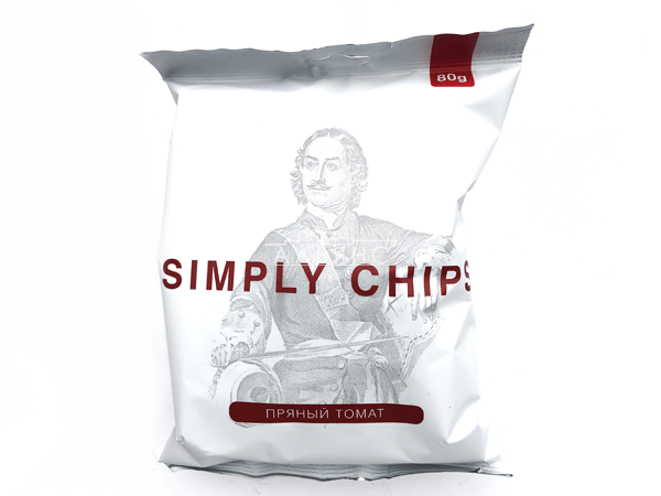 Картофельные чипсы "Simple chips" Пряный томат 80 гр. в Климовске